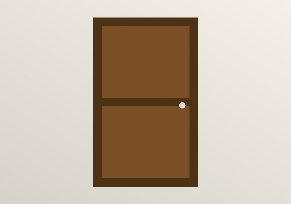 Hardwood entrance door rehung in a Stoke Newington semi